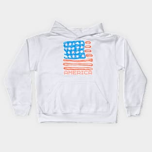 flag crayon Kids Hoodie